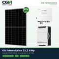 Kit fotovoltaico trifase 15200W inverter 15kW Solis litio 31.32kWh Weco EVO 5k3 - CGM Energia e Casa