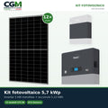 Kit fotovoltaico monofase 5700W inverter 5kW All in one batteria al litio 5.12kWh HV ZBT 5K Zucchetti - CGM Energia e Casa