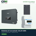 Sistema di accumulo trifase inverter 10kW Zucchetti batteria al litio HV ZBT 5K 10.24kWh - CGM Energia e Casa