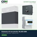 Sistema di accumulo trifase inverter 20kW Zucchetti batteria al litio HV ZBT 5K 20.48kWh - CGM Energia e Casa