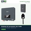 Sistema di accumulo monofase inverter 4kW Zucchetti batteria al litio LV ZSX5000 S 10.2kWh - CGM Energia e Casa