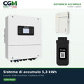 Sistema di accumulo monofase inverter 6kW LV batteria al litio 5.3KWh TP-LD53 Solax Power - CGM Energia e Casa