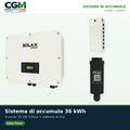 Sistema di accumulo trifase inverter 25kW batteria al litio 36KWh TP-HS36 Solax Power - CGM Energia e Casa