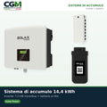 Sistema di accumulo monofase inverter 7.5kW batteria al litio 14.4KWh TP-HS36 Solax Power - CGM Energia e Casa