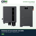Sistema di accumulo monofase Haier LV inverter 5kW batteria al litio 10KWh BMS - CGM Energia e Casa