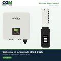 Sistema di accumulo trifase inverter 10kW batteria al litio 25.2KWh TP-HS36 Solax Power - CGM Energia e Casa