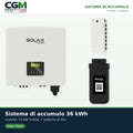 Sistema di accumulo trifase inverter 10kW batteria al litio 36KWh TP-HS36 Solax Power - CGM Energia e Casa
