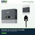 Sistema di accumulo All in one trifase inverter 6kW accumulo 5.12kWh Zucchetti - CGM Energia e Casa