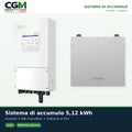 Sistema di accumulo monofase inverter 5kW Solis batteria al litio 5.12kWh Dyness DL5.0C - CGM Energia e Casa