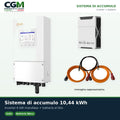 Sistema di accumulo monofase inverter LV 6kW Solis batteria al litio 10.44kWh Weco EVO 5k3 - CGM Energia e Casa