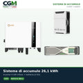 Sistema di accumulo trifase inverter 6kW Solis batteria al litio 26.1kWh Weco EVO 5k3 - CGM Energia e Casa