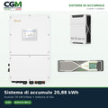 Sistema di accumulo trifase inverter 50kW Solis batteria al litio 20.88kWh Weco EVO 5k3 - CGM Energia e Casa
