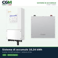 Sistema di accumulo monofase inverter 4.6kW Solis accumulo litio 10.24kWh Dyness DL5.0C - CGM Energia e Casa