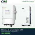 Sistema di accumulo trifase inverter 10kW Solis LV batteria al litio 32kWh Weco 16K0 LV - CGM Energia e Casa