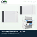 Sistema di accumulo All In One monofase inverter 6kW accumulo litio 7.6kWh Peimar - CGM Energia e Casa