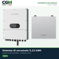 Sistema di accumulo monofase inverter 6kW Dyness batteria al litio 5.12kWh DL5.0C - CGM Energia e Casa