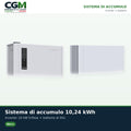 Sistema di accumulo trifase inverter Weco SMART EU 10kW litio 10.24kWh Weco 5k0 - CGM Energia e Casa