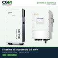 Sistema di accumulo trifase inverter 10kW Solis batteria al litio 16kWh Weco 16K0 LV - CGM Energia e Casa