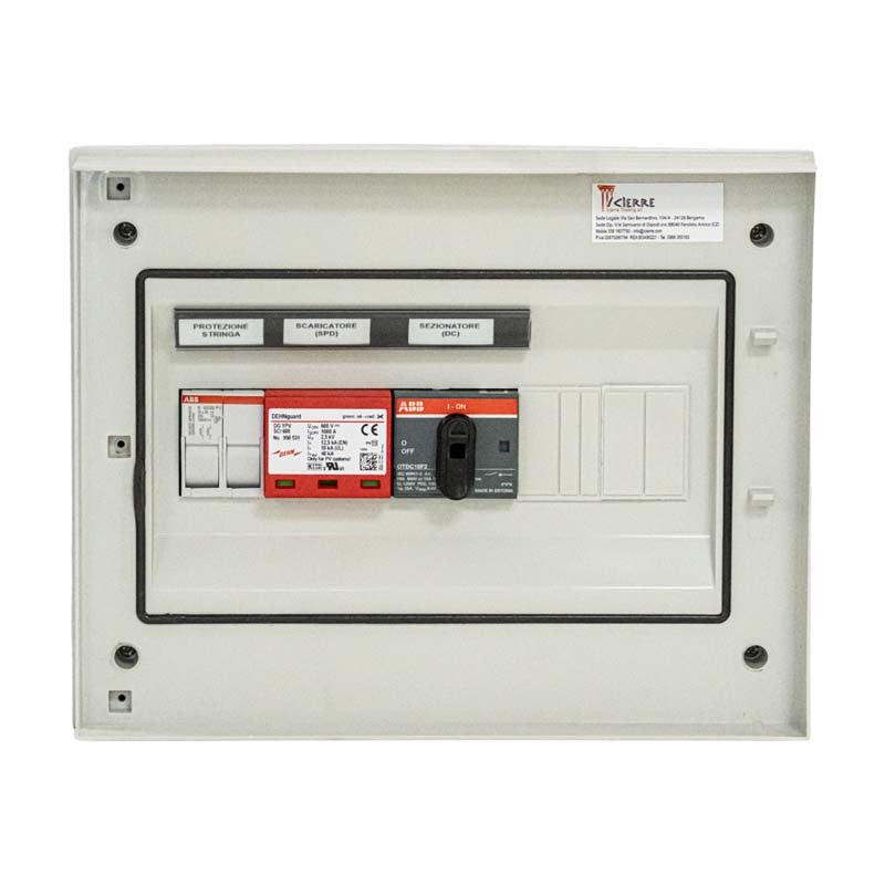 Quadro DC 1 stringa indipendente 1000V 16/32A Icierre