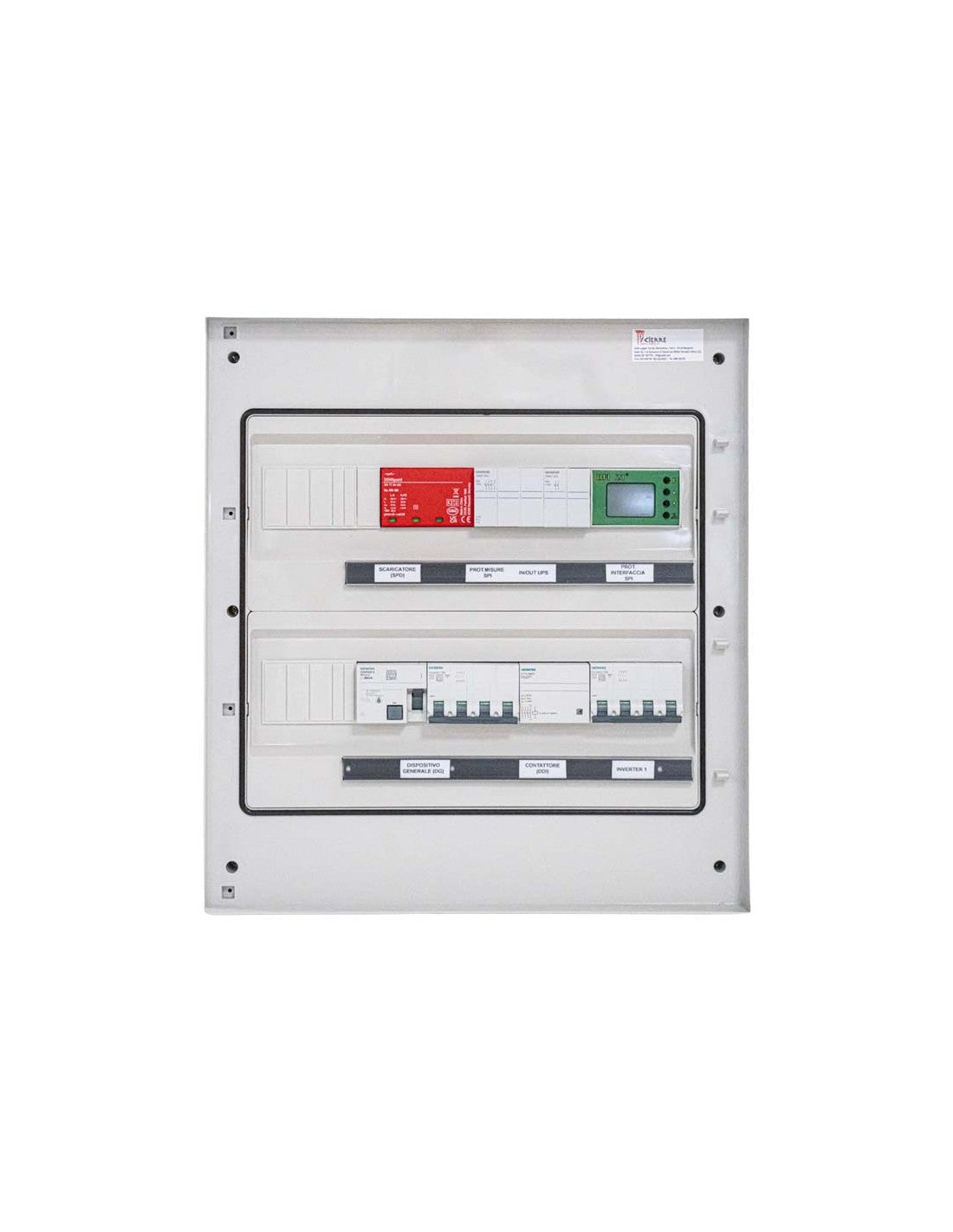 Quadro AC trifase Icierre 12/15kW 25A 400V CEI 0-21