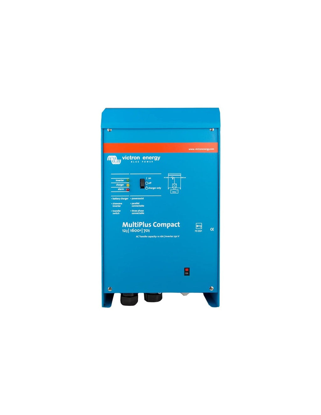 Inverter/Caricabatterie MultiPlus Compact 1300W 12V 1600VA Victron Energy C12/1600/70-16