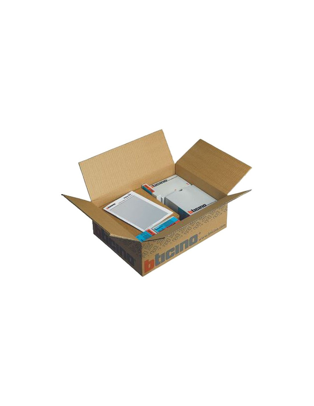 Kit base impianto con modulo audio video Sfera e alimentatore Bticino
