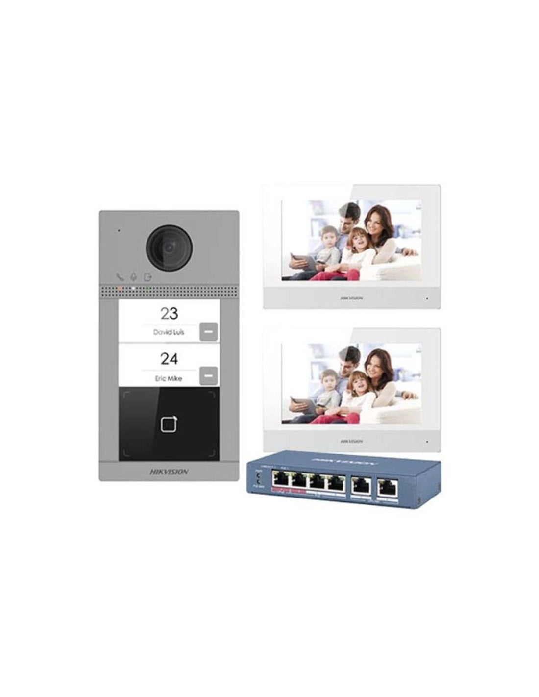 Kit citofonico IP Bi-Familiare Hikvision