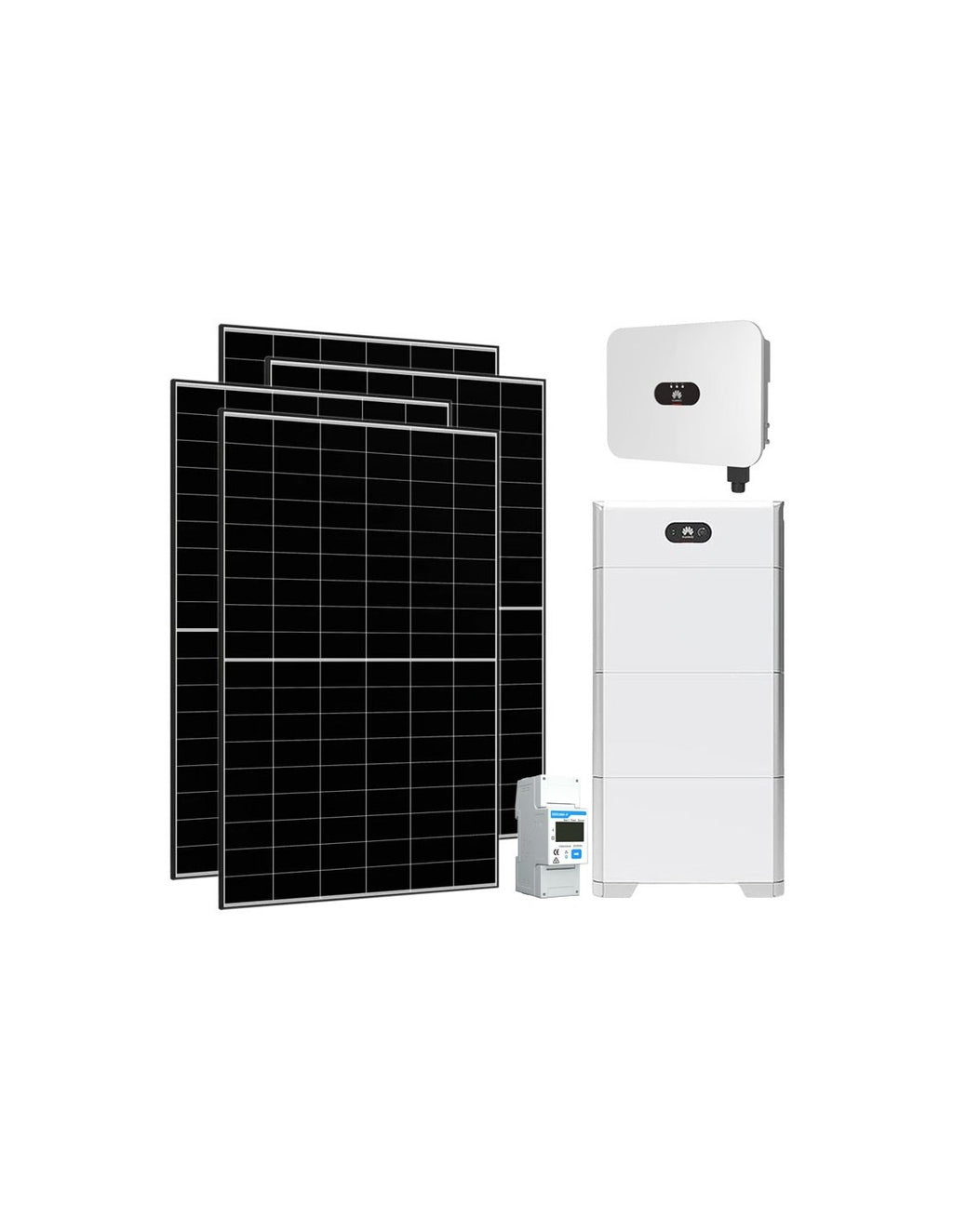 Kit fotovoltaico monofase 6650 W inverter 6 kW LB0 Huawei batteria al litio 15 kWh LUNA2000