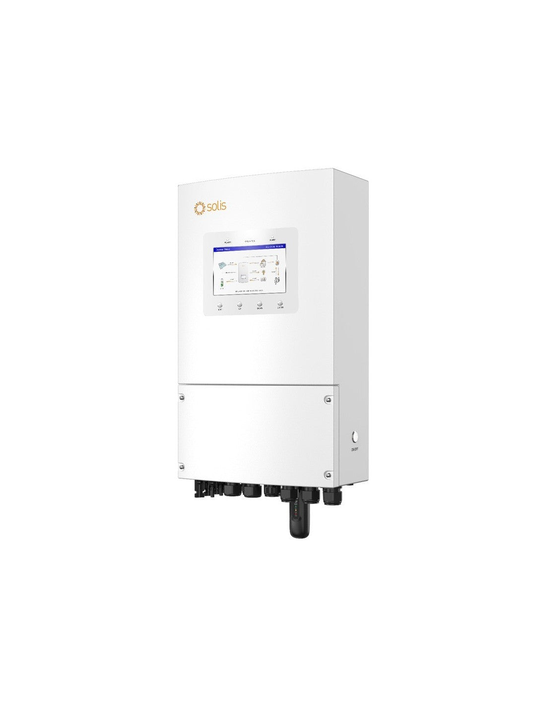 Kit fotovoltaico monofase 7140W inverter 6kW Solis batteria al litio 5.12kWh Dyness DL5.0C