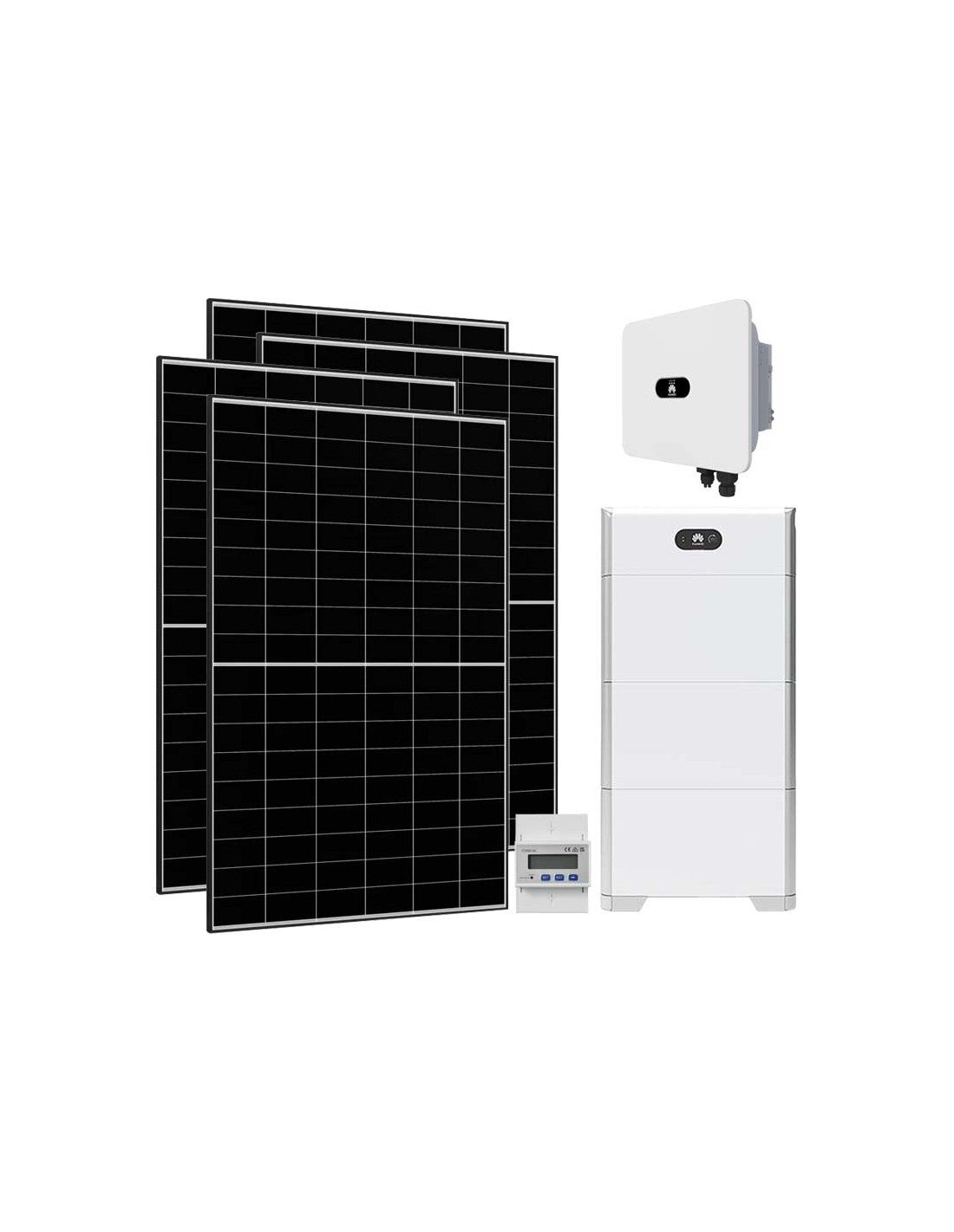 Kit fotovoltaico trifase 17100 W inverter 17 kW MB0 Huawei batteria al litio 15 kWh LUNA2000