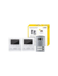 Kit videocitofonico bifamiliare vivavoce a colori 2 Fili Plus Vimar