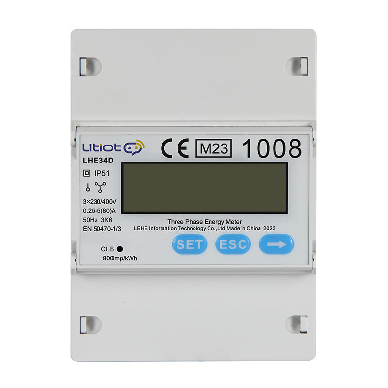 Livoltek LHE34DR-120A Smart Meter trifase - Immagine illustrativa/non vincolante della famiglia LHE34D