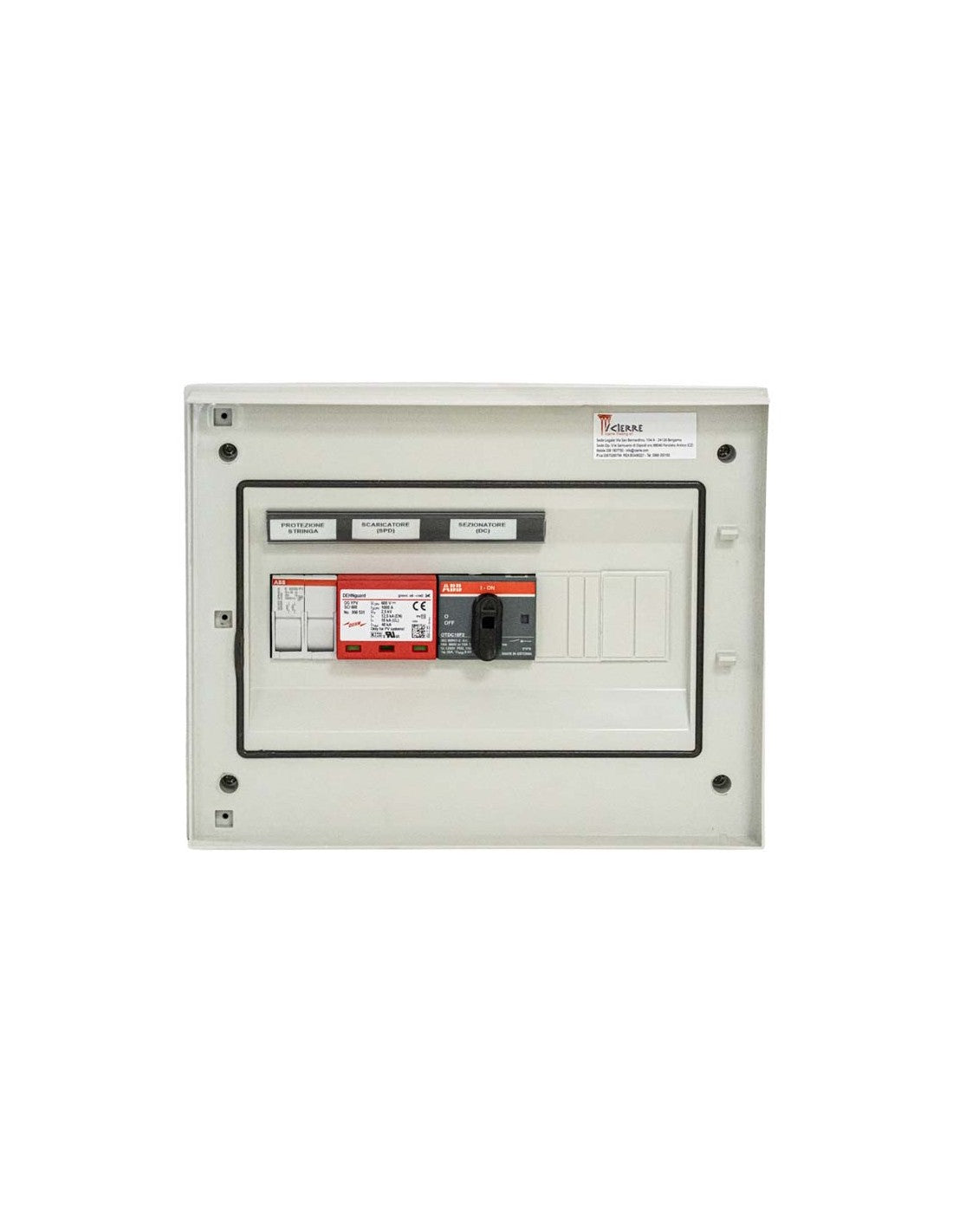 Quadro DC 3 stringhe in parallelo 3IN-2OUT 1000V 32A Icierre