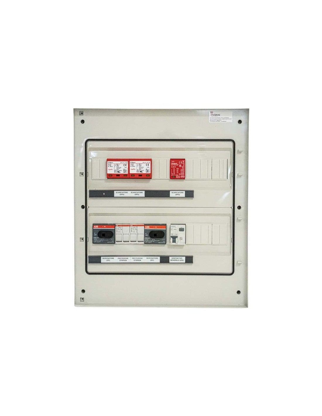 Quadro total box AC/DC monofase 2 stringhe indipendenti 2IN-2OUT 600V 16A Icierre