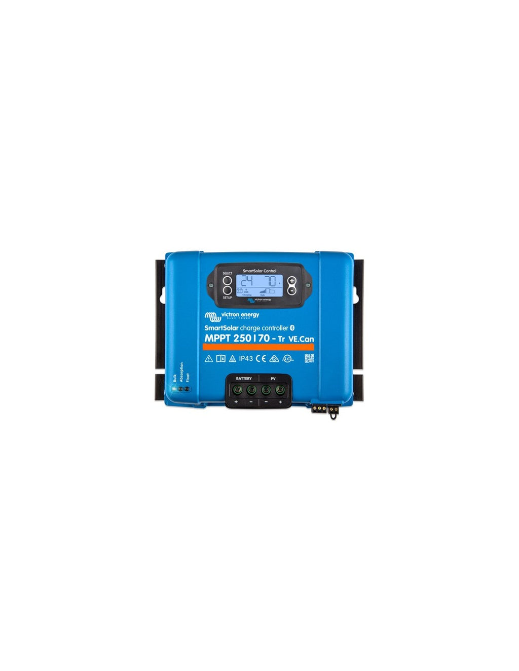 Regolatore di carica MPPT SmartSolar 250/70-Tr VE. Can 250Voc 70A Victron Energy