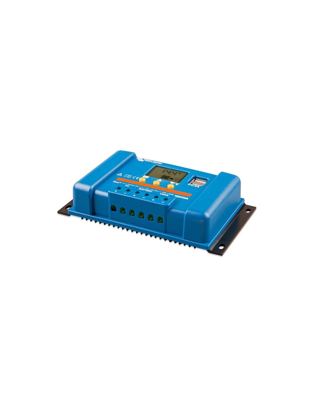 Regolatore di Carica PWM BlueSolar 5A 12/24V Display LCD e USB Victron Energy
