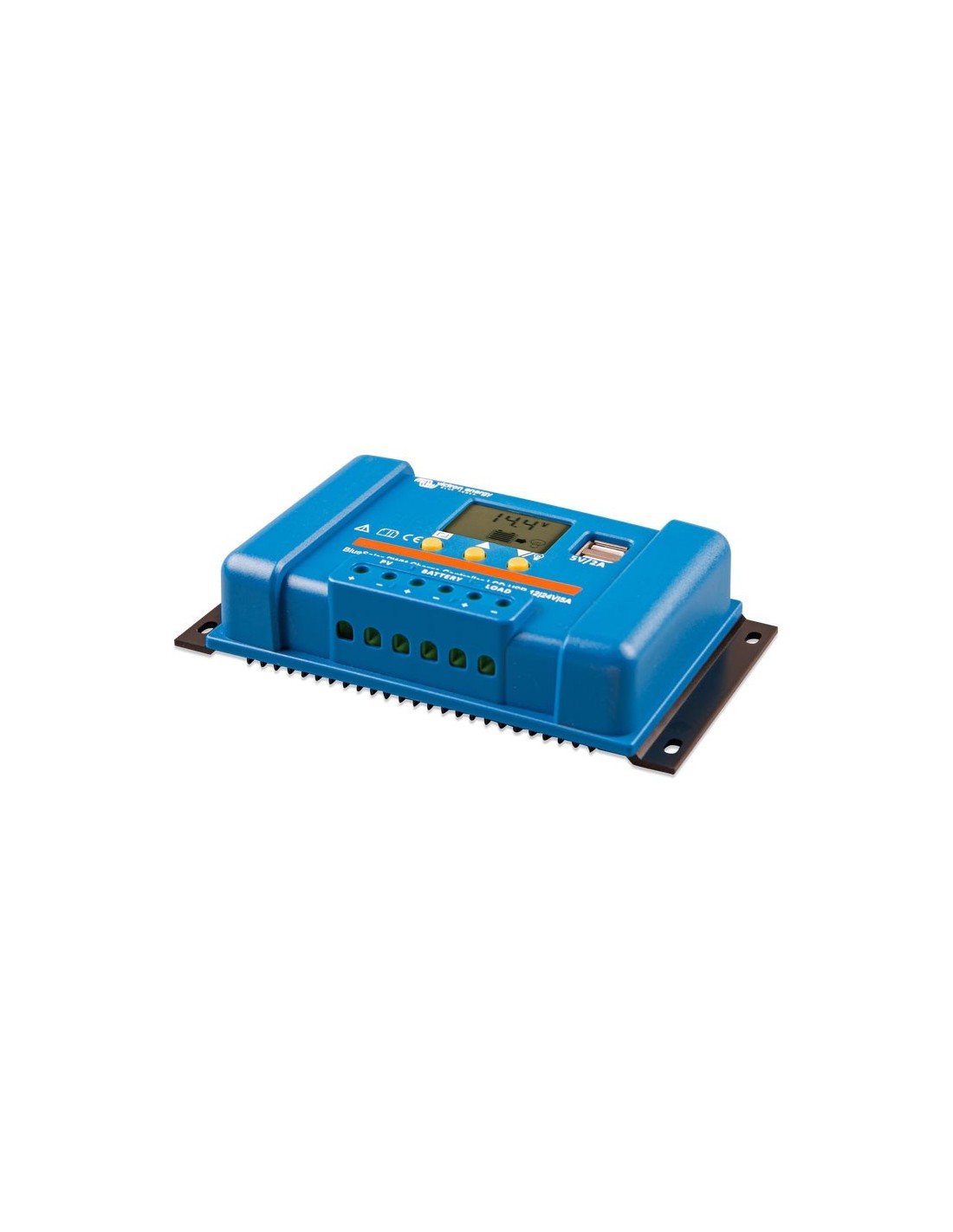 Regolatore di Carica PWM BlueSolar 5A 12/24V Display LCD e USB Victron Energy