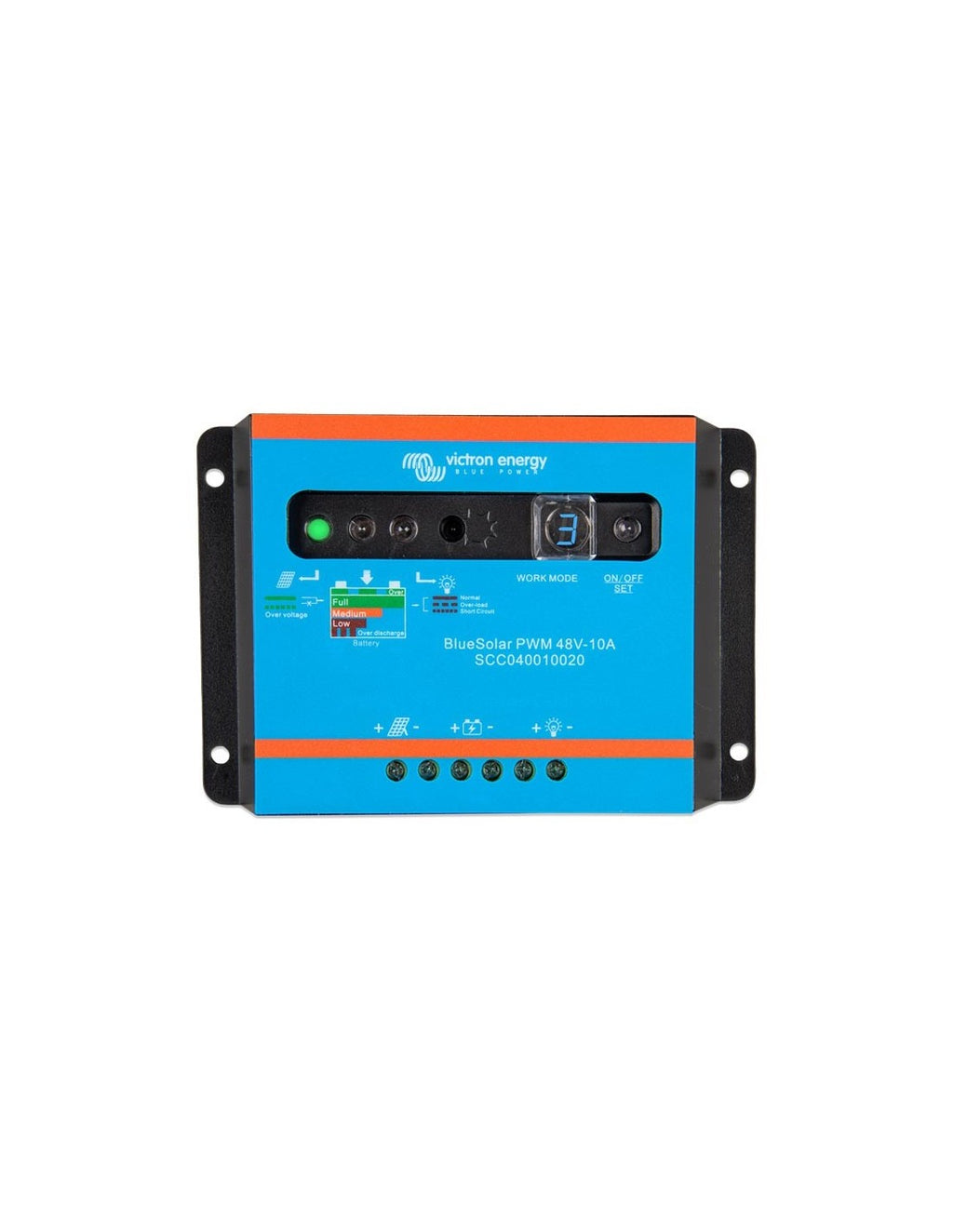 Regolatore di Carica PWM BlueSolar Light 10A 48V Automatico Victron Energy