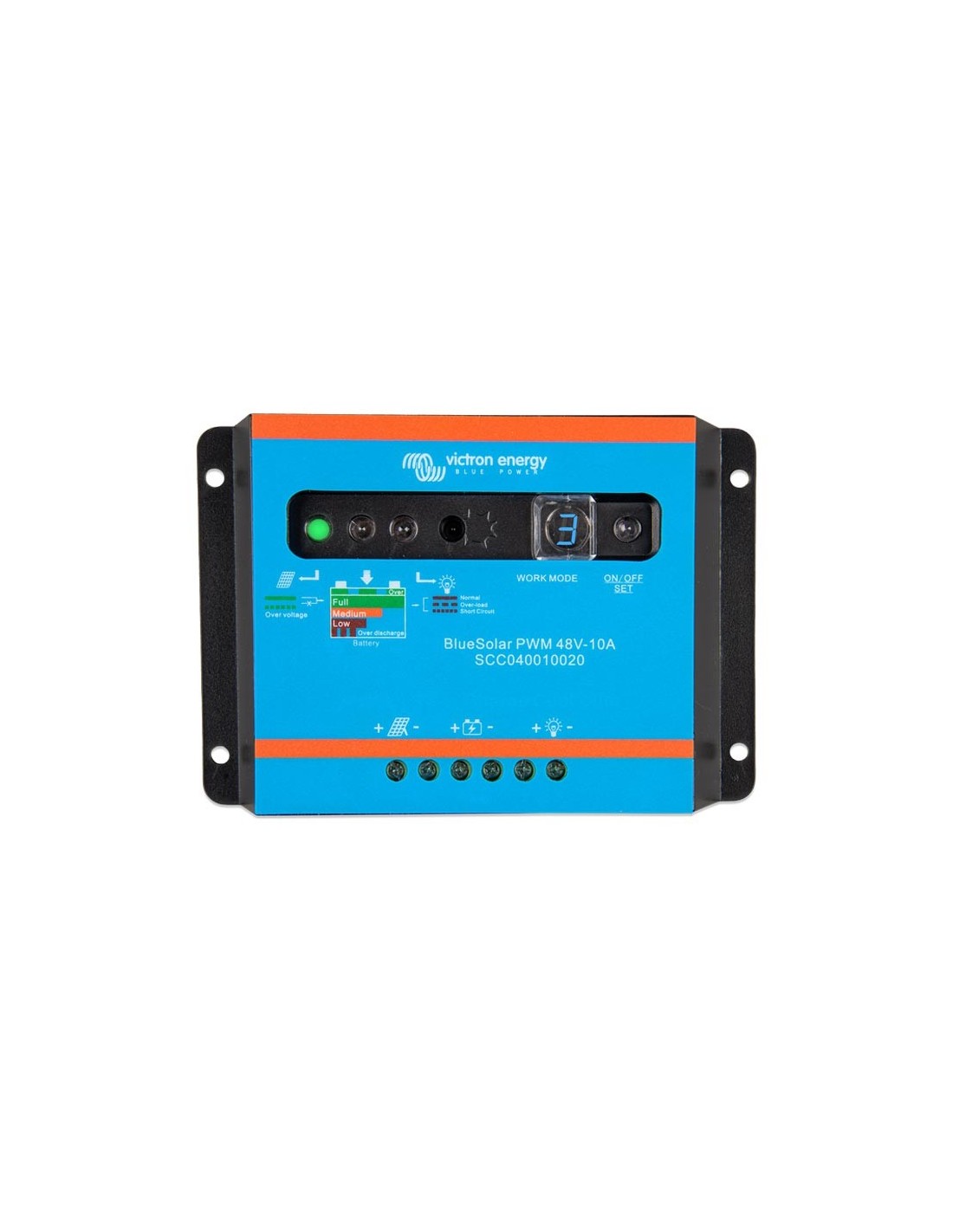 Regolatore di Carica PWM BlueSolar Light 10A 48V Automatico Victron Energy
