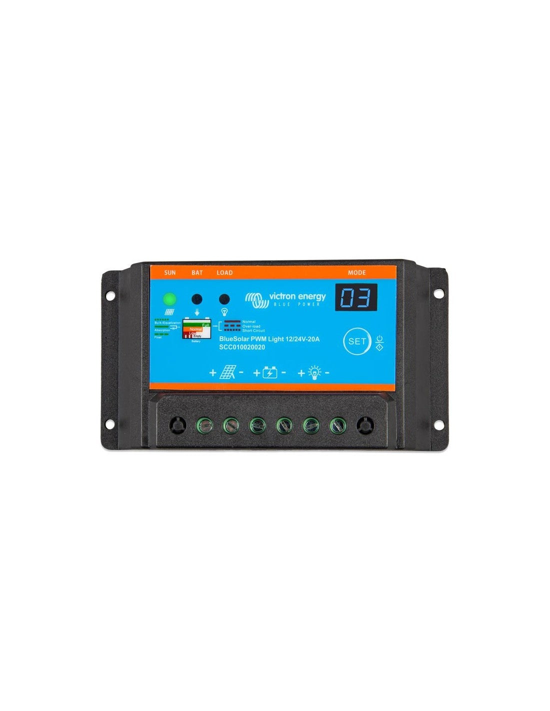 Regolatore di Carica PWM BlueSolar Light 20A 12/24V Automatico Victron Energy