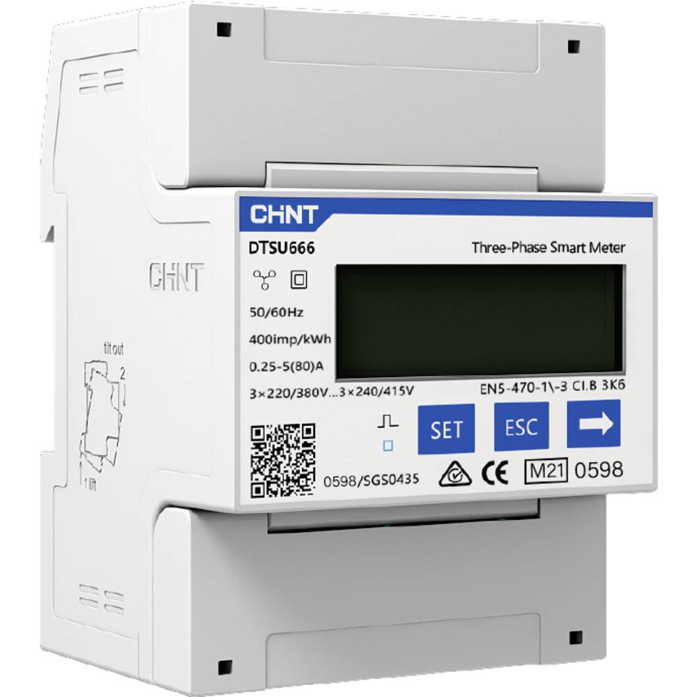 Sineng SN-METER-HT - CHINT DTSU666 compatibile con serie SN-HT - immagine illustrativa/non vincolante