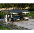 Immagine illustrativa carport fotovoltaico per 2 posti auto con pannelli