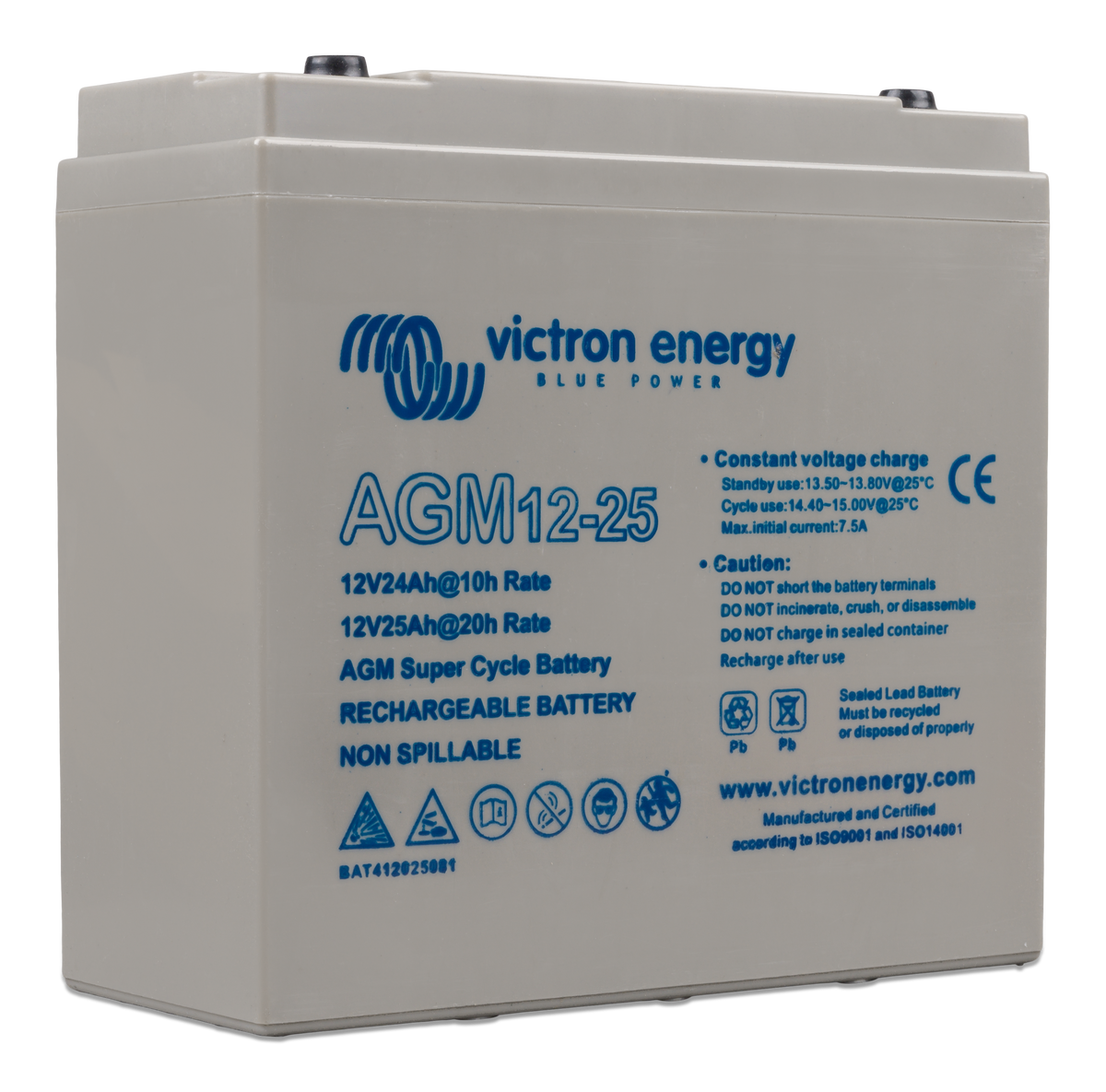 Batteria AGM Super Cycle Victron Energy 12V 25Ah