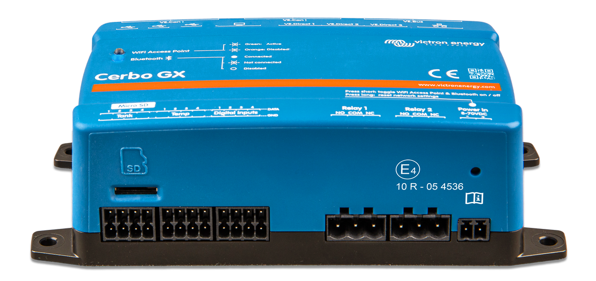 Centro comunicazione e monitoraggio Cerbo GX MK2